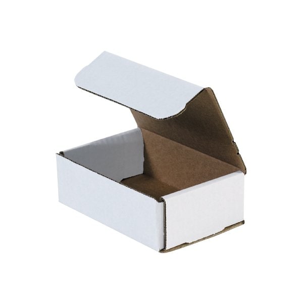 Bsc Preferred 6 x 4 x 2'' White Corrugated Mailers, 50PK BUY00026849 - main